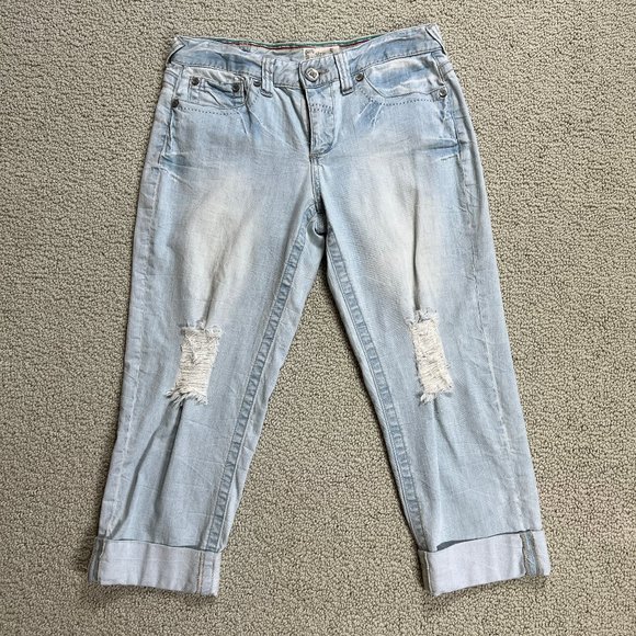 NWOT YNQ Boyfriend Distressed Jeans - Picture 1 of 13